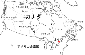 カナダ地図